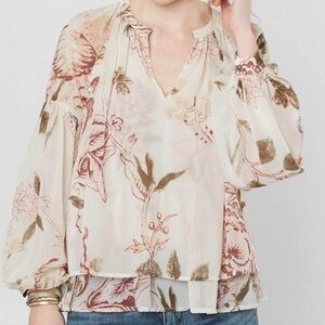 Lucky Brand Jenna Floral Top Women’s‎ Sz M